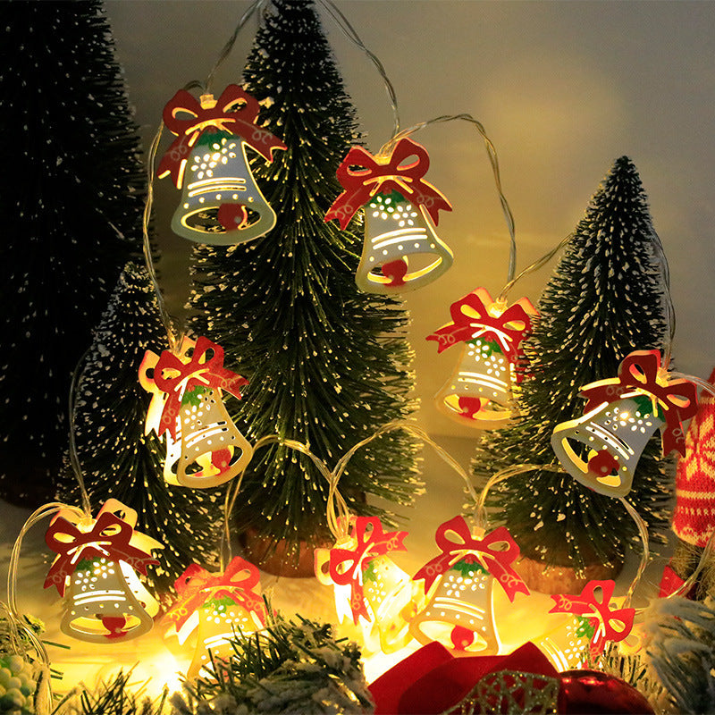 Christmas LED String Lights – Santa Claus, Elk & Snowman Ornaments for Home, Tree & Party Decoration