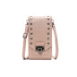 Rivet Design Shoulder Bags Mobile Phone Handbag Solid Color Crossbody Bags Women - GM Traders
