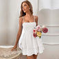 Spring And Summer Hot Item Backless Bow Tie Tied Short Sexy Suspender Dress - GM Traders
