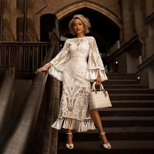 Women Dress Long Dress Skirt Lace Dress Long Skirt - GM Traders