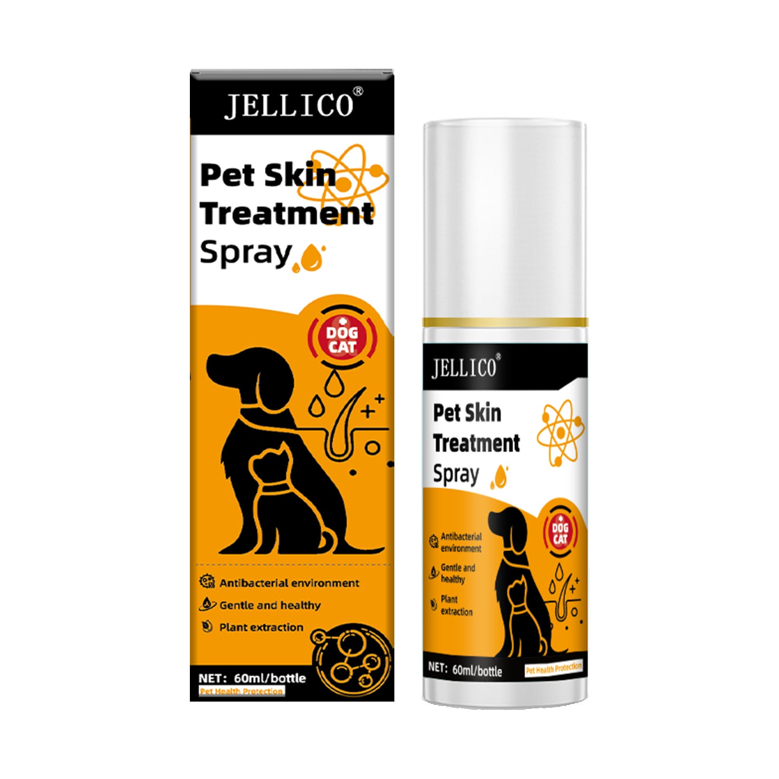 Pet Skin Care Spray for Dogs and Cats - Moss/Fungal Treatment and Hair Loss Solution | Skin Care Winter