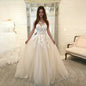 Women Wedding Dress Sleevless Flowers Lace Dress - GM Traders