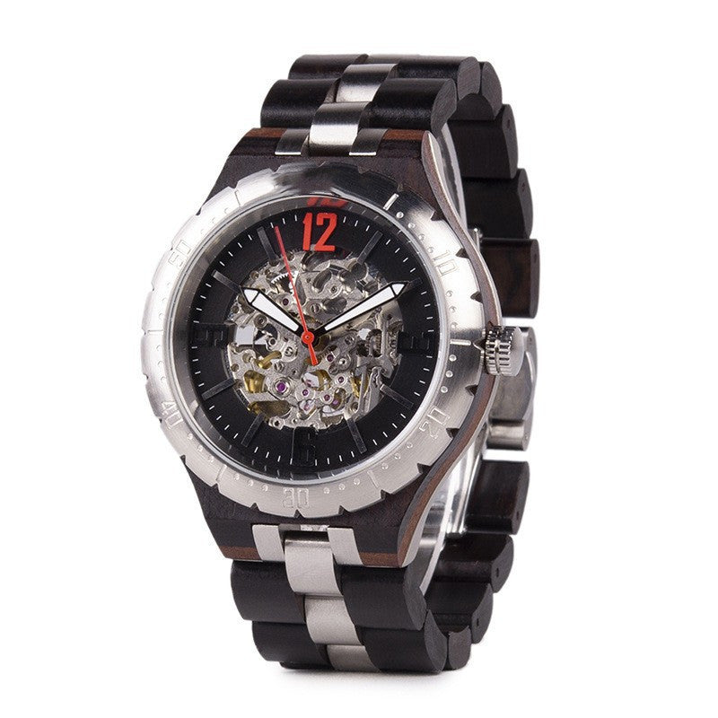 Wooden Automatic Mechanical Watches Men Luxury - GM Traders