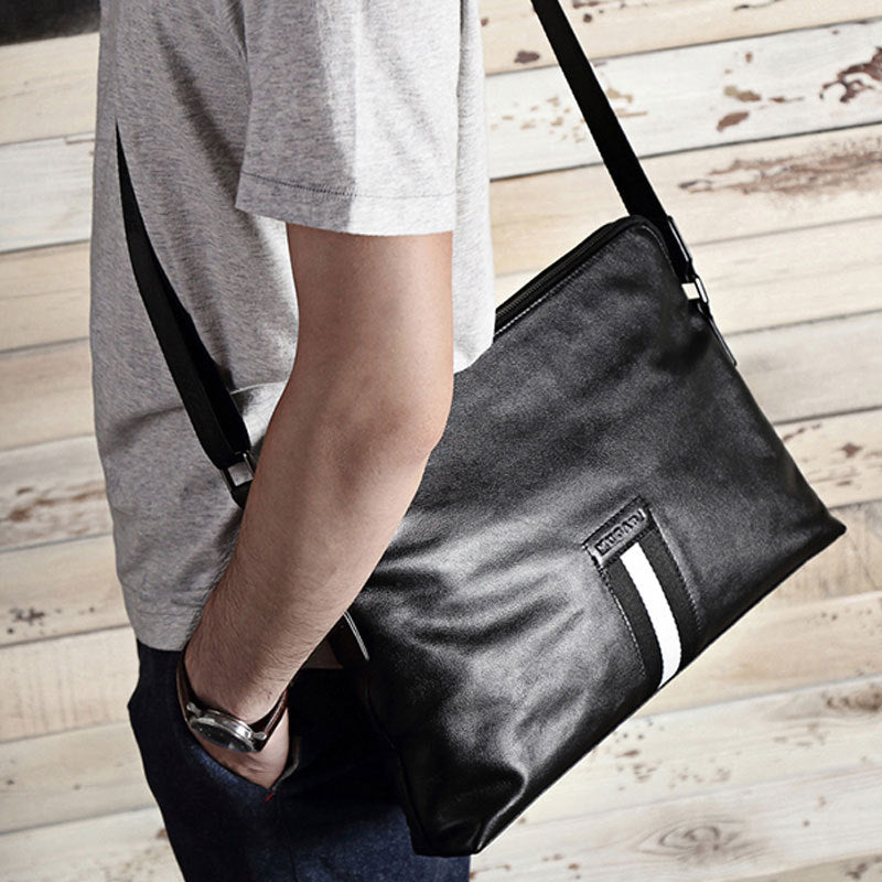 Wear-resistant Leather Men's Messenger Business Bags - GM Traders