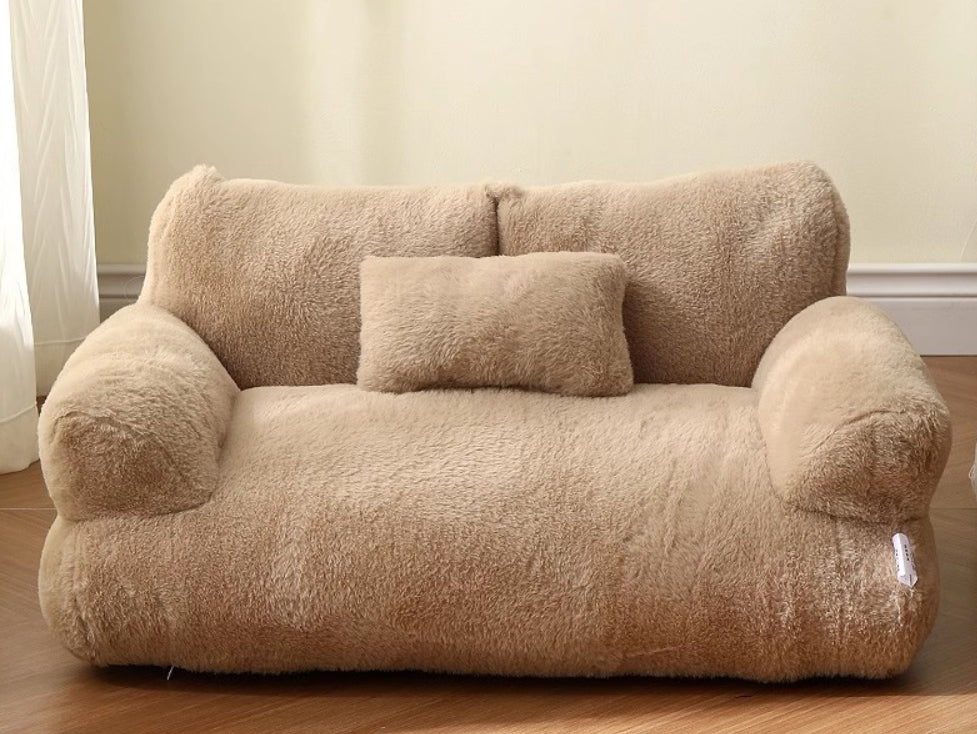 Luxury Cat & Dog Bed – Winter Warm Plush Nest ️❄️