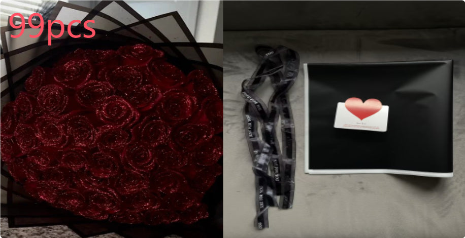 Personalized Preserved Fresh Rose Bridal Bouquet - Modern Art Valentine's Day Gift - Anniversary Gift