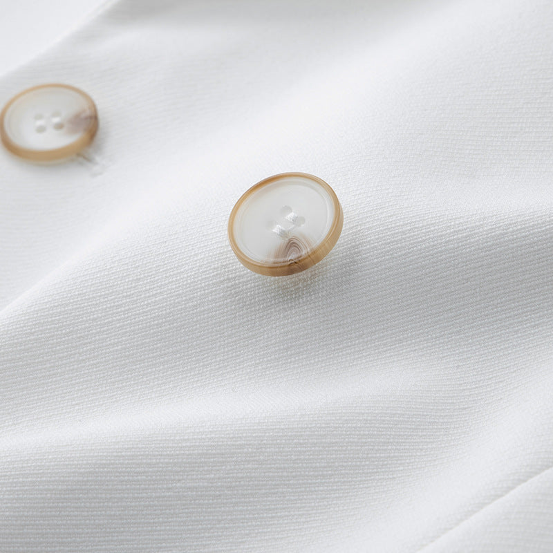 Plus Size Men’s White Casual Suit Jacket | Loose Fit Stylish Blazer for Big & Tall Men | Winter