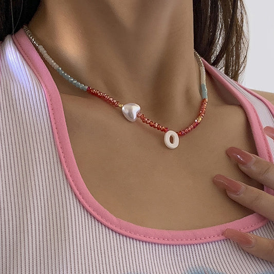 Shell Letter Pearl Clavicle Item Jewelry - GM Traders