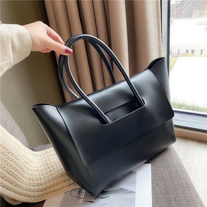Fashion Women Shoulder Bags Large Capacity Handbags Simple Retro Tote Bags Solid Color Famous Brand High Quality Bags - GM Traders