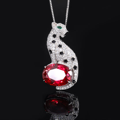 Pendant Leopard Elegant Necklace Women's