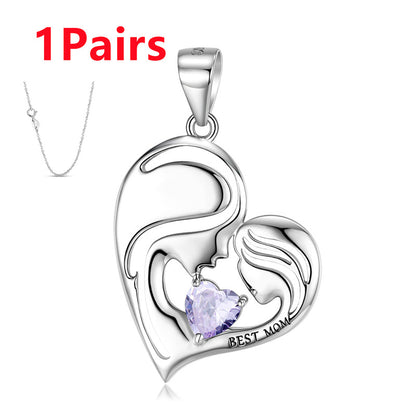 S925 Sterling Silver Best Mom Necklace Mother's Day Series Necklace - GM Traders