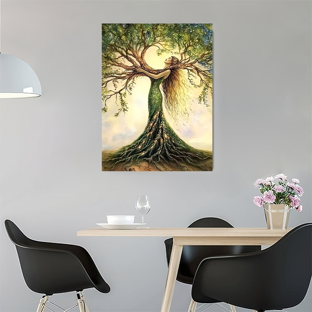 Tree of Life Canvas – Framed Nature Wall Art for Living Room & Office Decor