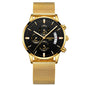 Men Watch Chronograph Sport Mens Watches Top Brand Luxury Waterproof Full Steel Quartz Gold Clock Men Relogio Masculino - GM Traders