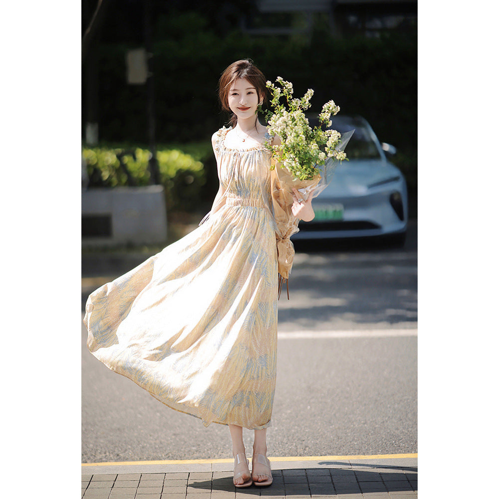 Floral Slip Dress Stringy Selvedge Dress Women - GM Traders