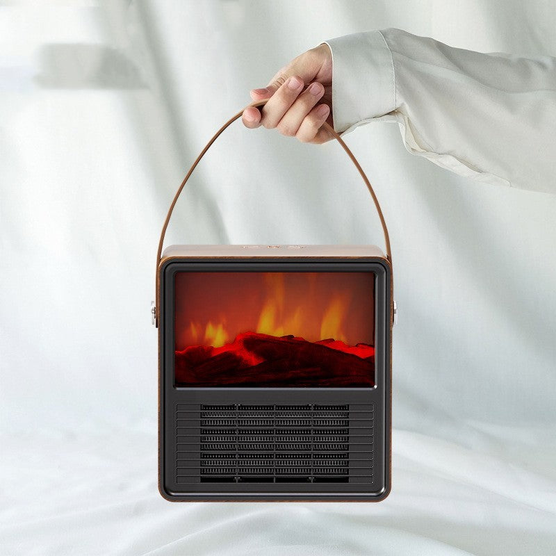 Household Small Wood Grain Electric Heater | Winter