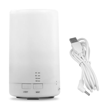 1Pc Mini Cool Mist Humidifier Ultrasonic Aroma Essential Oil Diffuser With 7 Color LED Lights 4 Timer Settings For Office Home Room Vehicle Study Yoga Spa - GM Traders