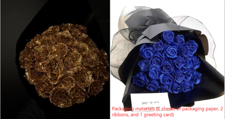 Personalized Preserved Fresh Rose Bridal Bouquet - Modern Art Valentine's Day Gift - Anniversary Gift