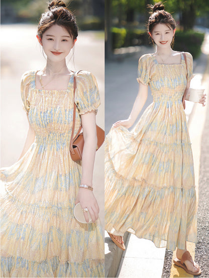Floral Slip Dress Stringy Selvedge Dress Women - GM Traders