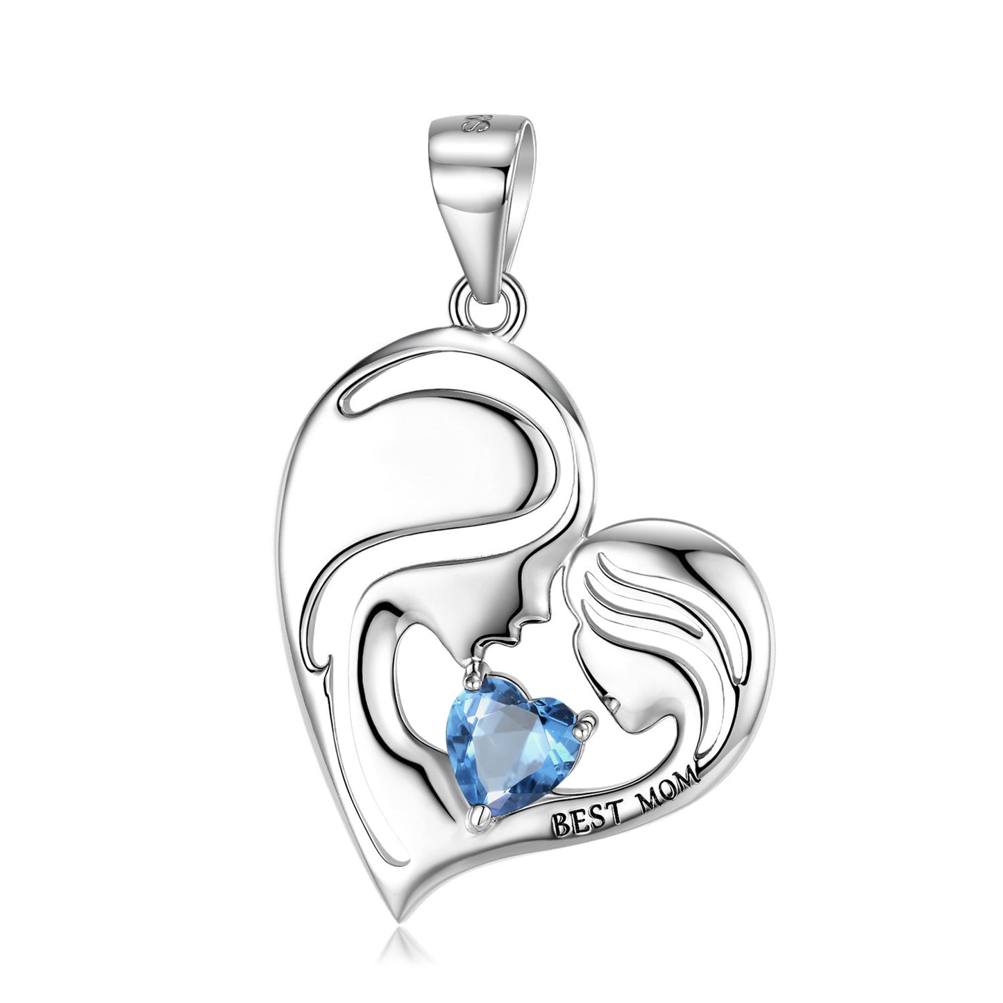 S925 Sterling Silver Best Mom Necklace Mother's Day Series Necklace - GM Traders