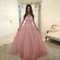 Women Wedding Dress Sleevless Flowers Lace Dress - GM Traders