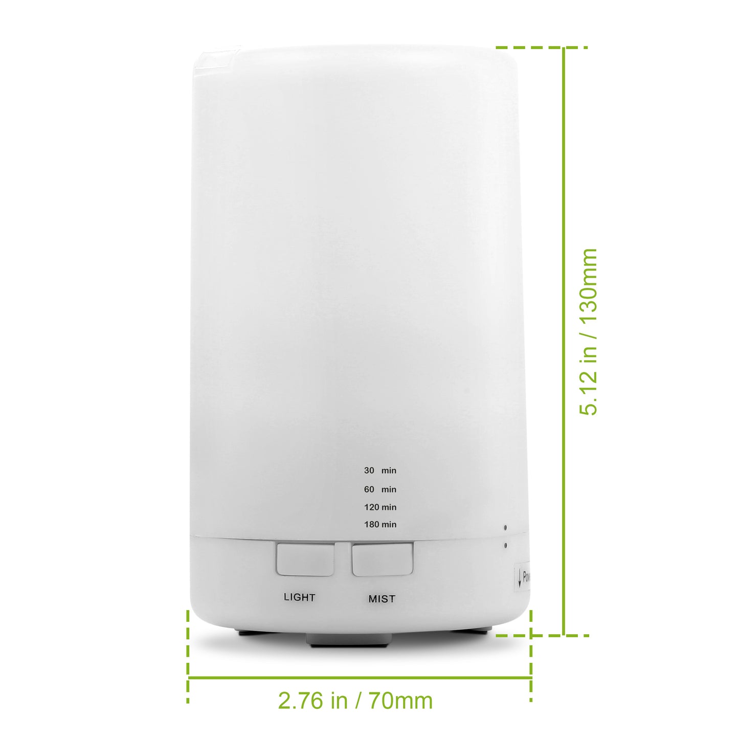 1Pc Mini Cool Mist Humidifier Ultrasonic Aroma Essential Oil Diffuser With 7 Color LED Lights 4 Timer Settings For Office Home Room Vehicle Study Yoga Spa - GM Traders