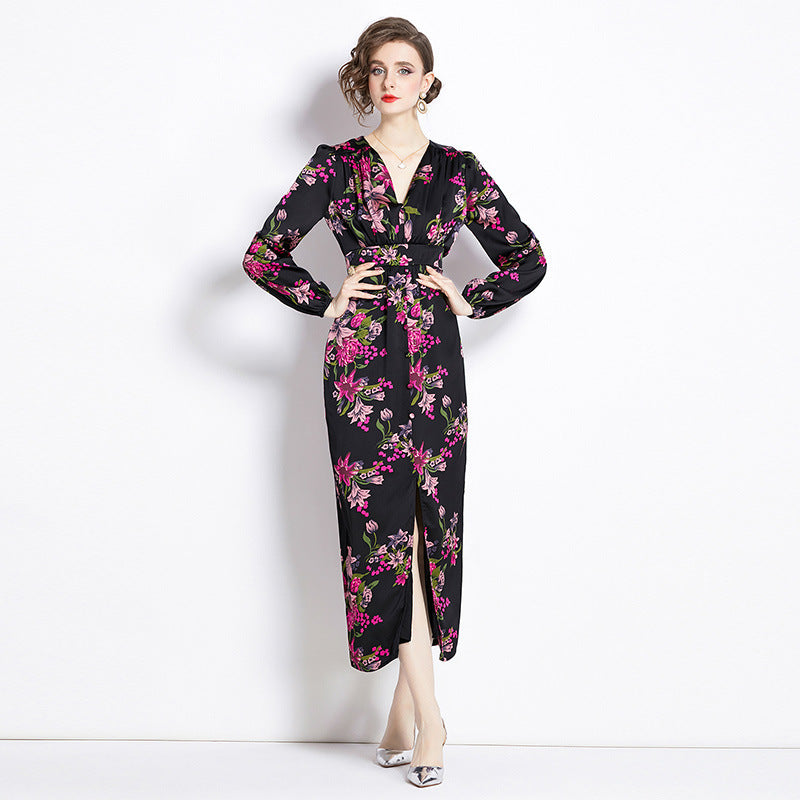 Romantic Print Dress Spring Women - GM Traders
