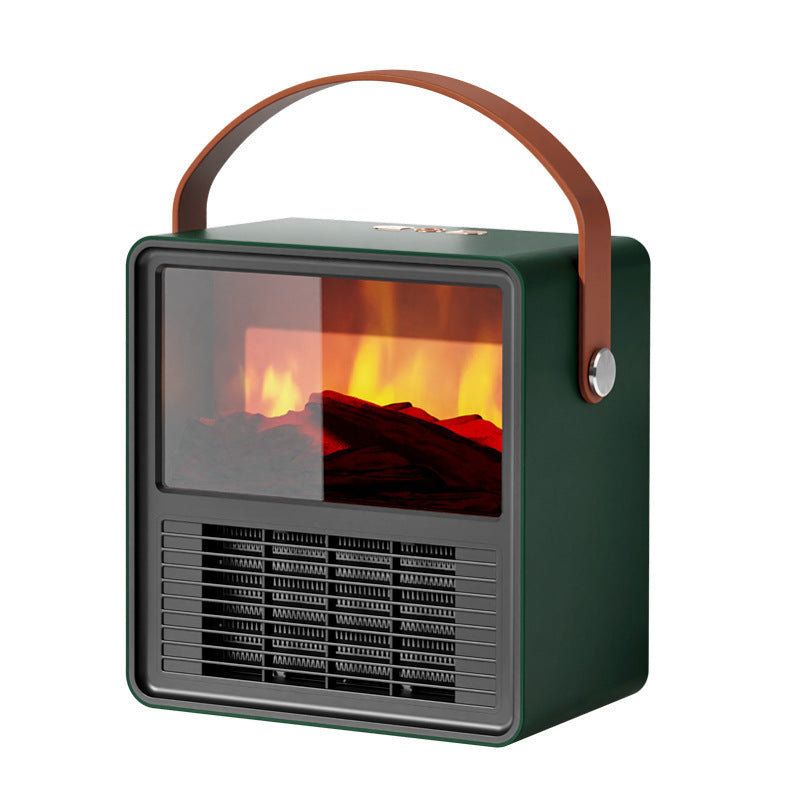 Household Small Wood Grain Electric Heater | Winter