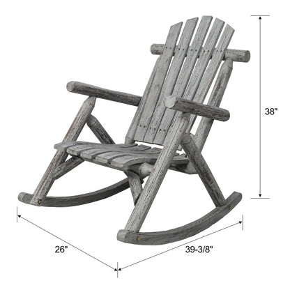 Wooden Porch Rocking Chair, Durable Wooden Porch Rocking Chair, Cedar Rocking Chair, Banned Platform Temu - GM Traders