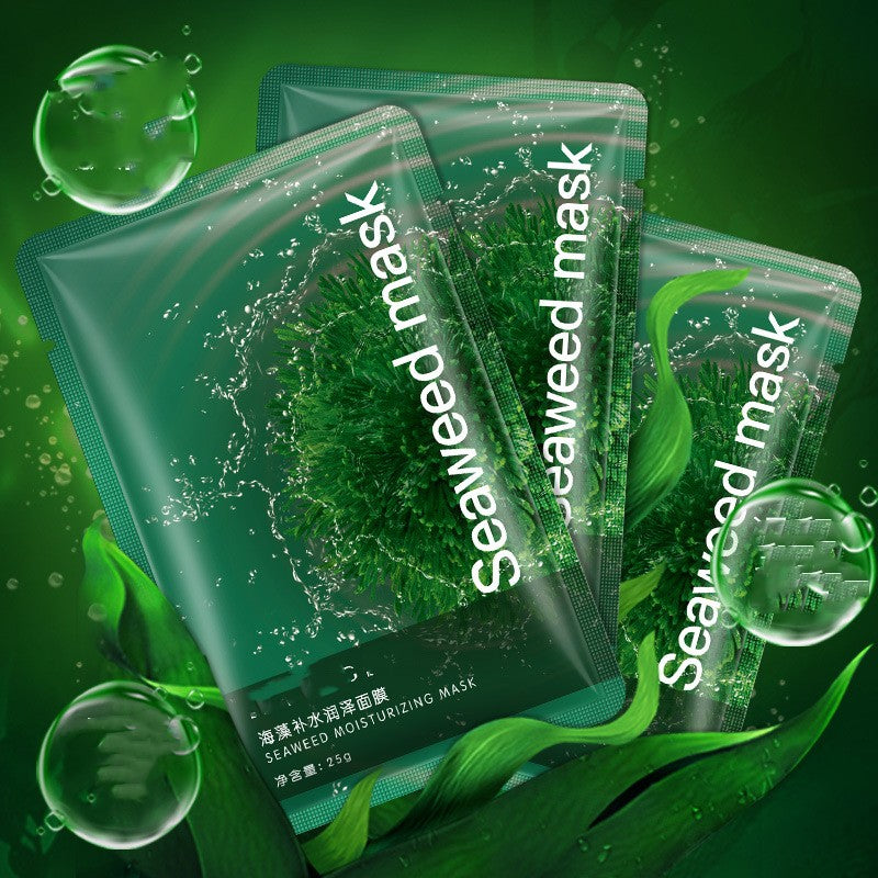 Seaweed Extract Moisturizing Facial Mask - Pore Minimizing Hydration Sheet Mask | Skin Care Winter