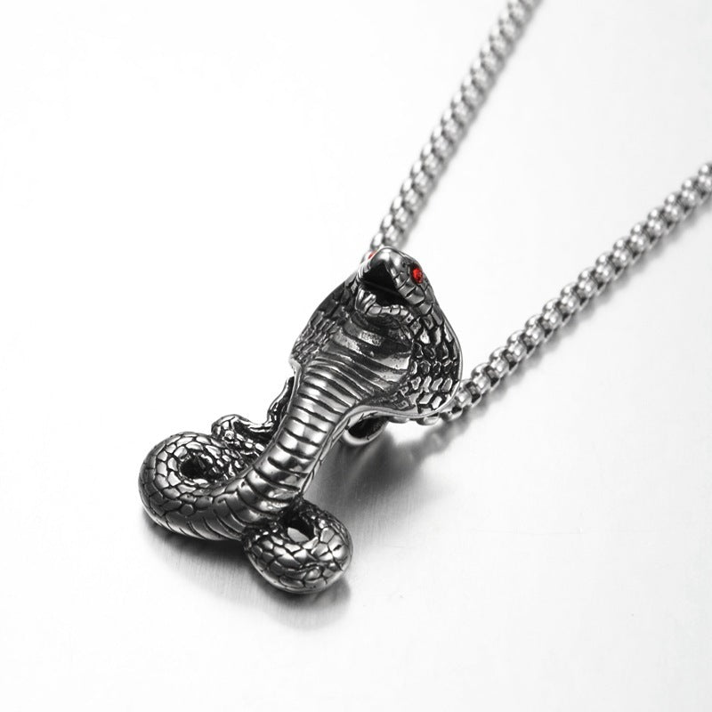 Red Eye Cobra Titanium Steel Item - GM Traders