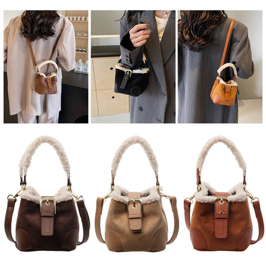 Crossbody Bags Women Shoulder Bag Casual Retro Plush Bag Versatile Plush Designer Bags Purse And Handbags Female Bags - GM Traders