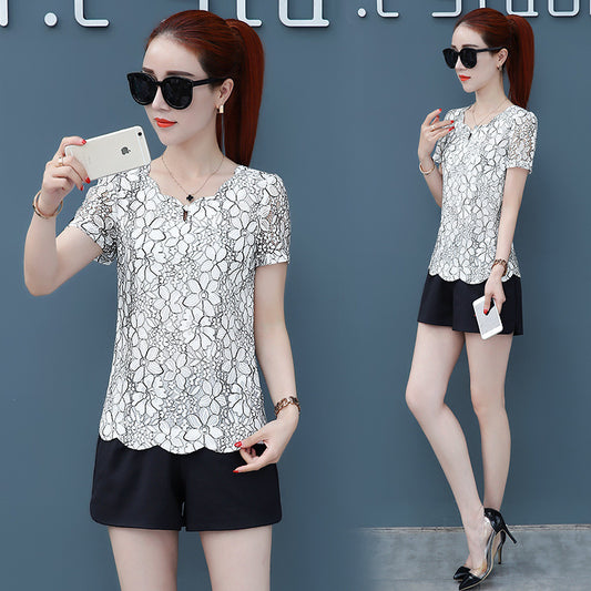 Summer New Belly-covering Western Style Top