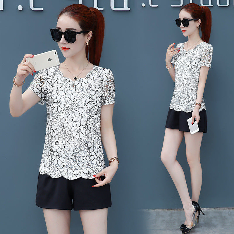 Summer New Belly-covering Western Style Top