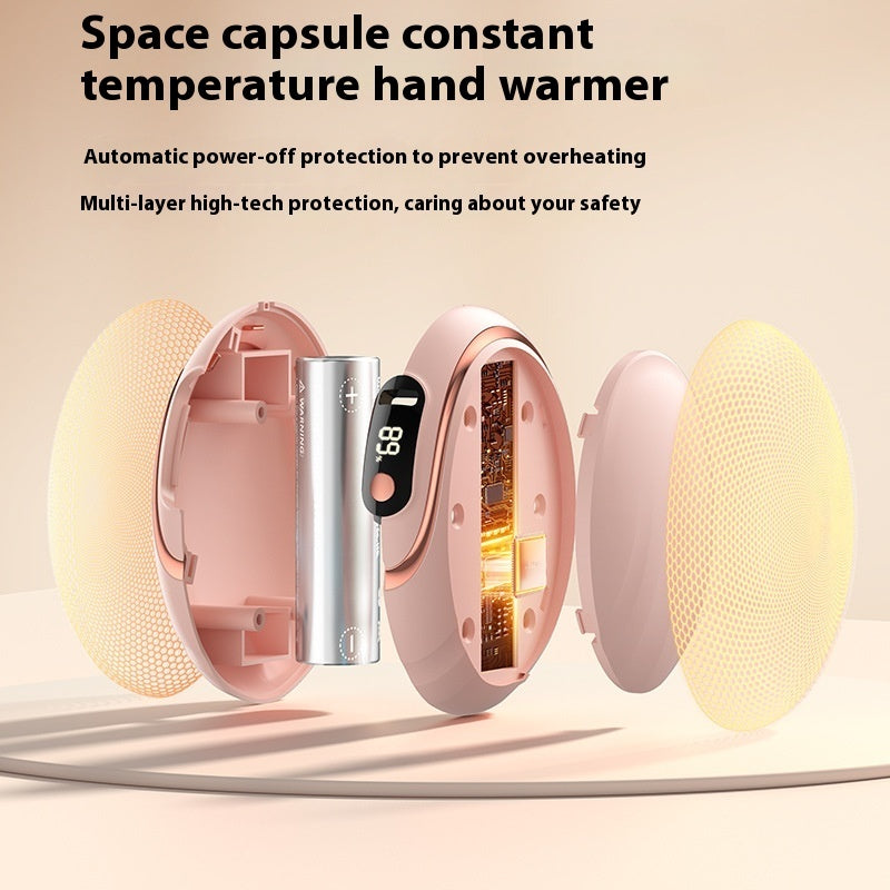 Electroplating Digital Hand Warmer – 3-gear USB Rechargeable ✨️ | Winter