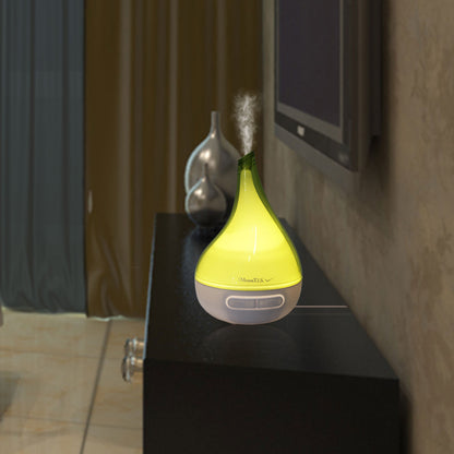 1Pc Drop Shaped Cool Mist Humidifier Ultrasonic Aroma Essential Oil Diffuser With LED Light For Office Home Room Vehicle Study Yoga Spa - GM Traders