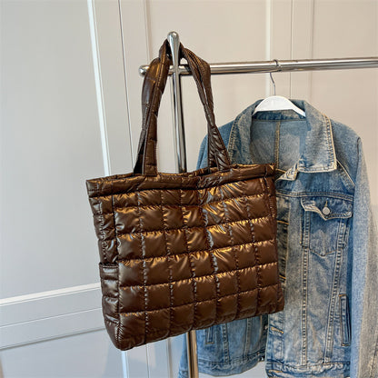 Winter Shoulder Bags Women Fashion Plaid Handbag - GM Traders