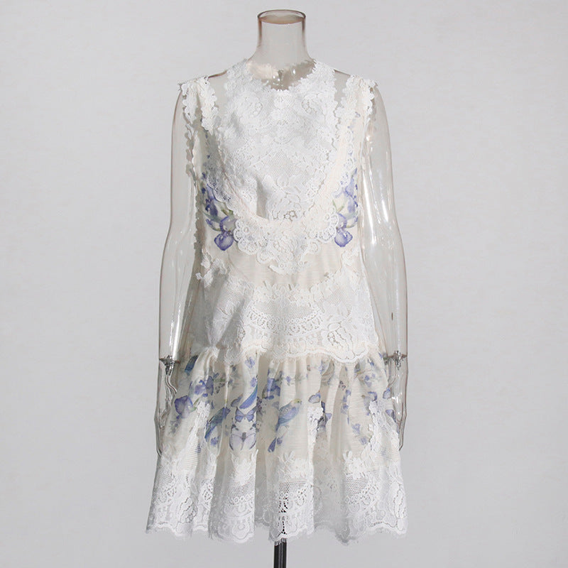Short Sleeveless Printed Dress Women - GM Traders
