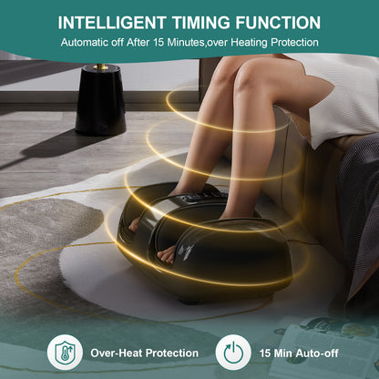 Smart Foot Massager With 3D Air Compression & Heating 15 Min Auto Timer  Quiet Design Office Home Relaxation Essential - GM Traders