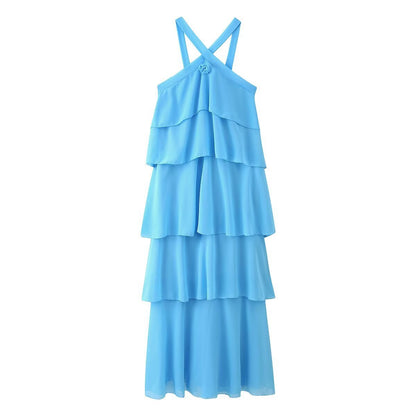 Decorative Chiffon Sling Dress Women - GM Traders