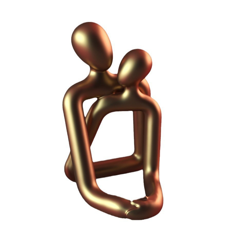 Heartwarming Loving Couple Resin Statue - Timeless Modern Home Decor & Valentine's Day Gift, Anniversary Gift, Romantic Gift