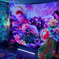 Skull Print Fluorescent Home Decor Tapestry