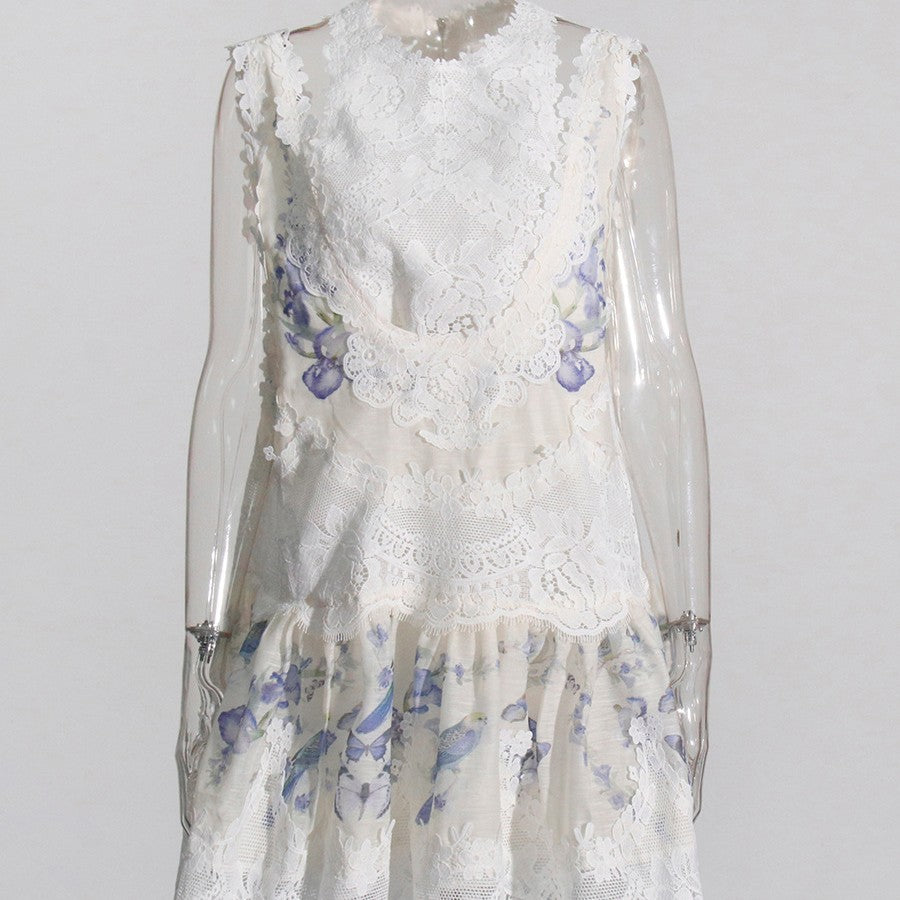 Short Sleeveless Printed Dress Women - GM Traders