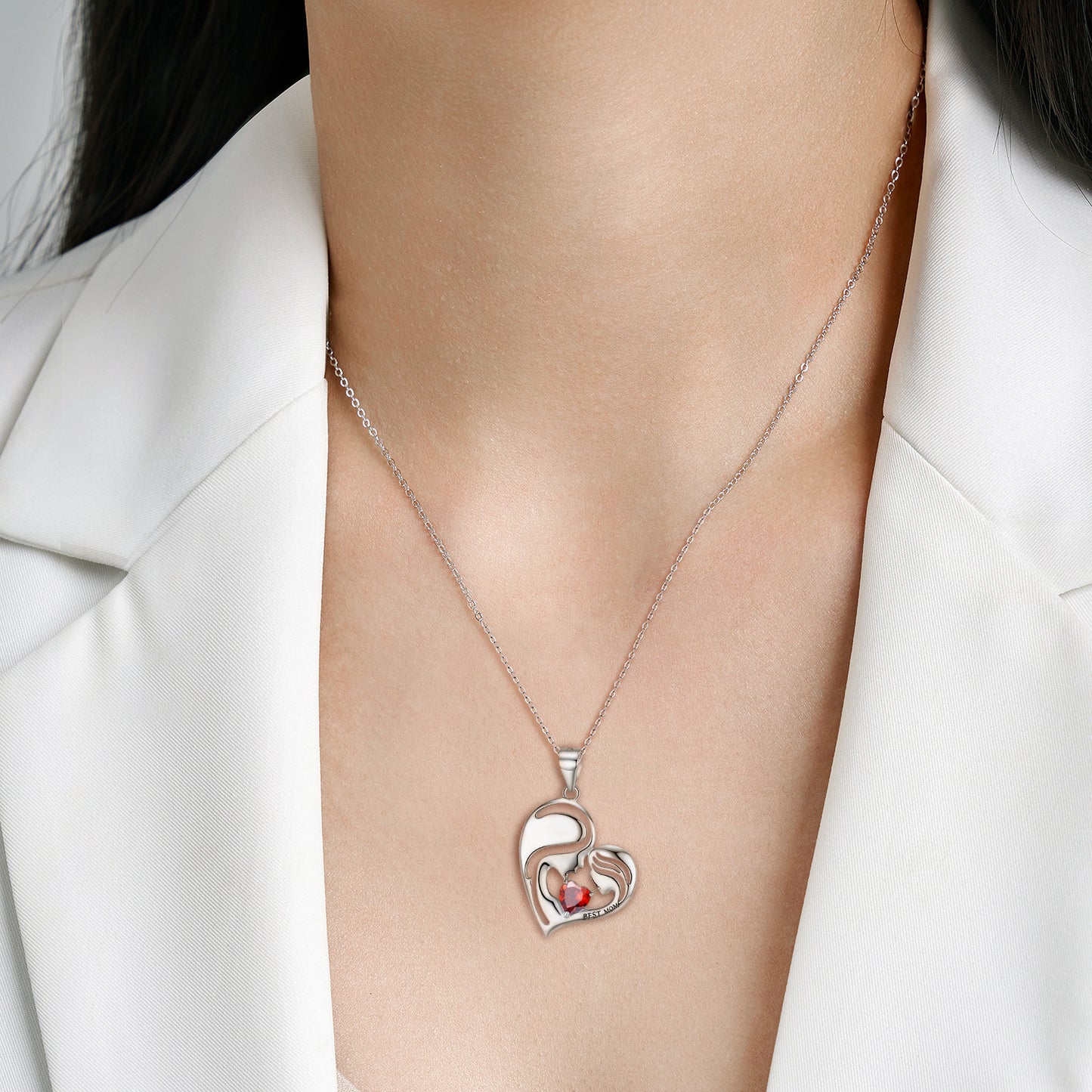 S925 Sterling Silver Best Mom Necklace Mother's Day Series Necklace - GM Traders