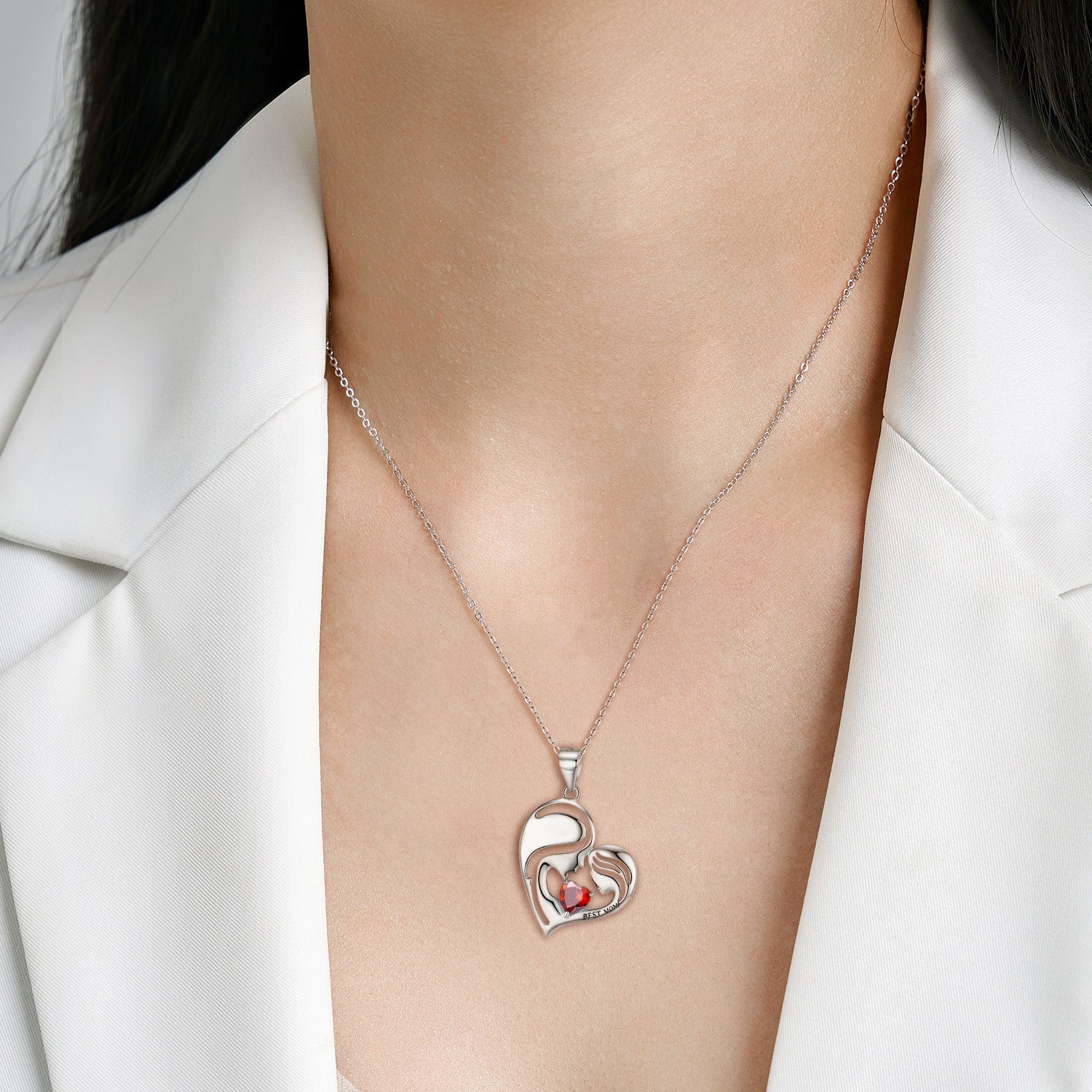 S925 Sterling Silver Best Mom Necklace Mother's Day Series Necklace - GM Traders