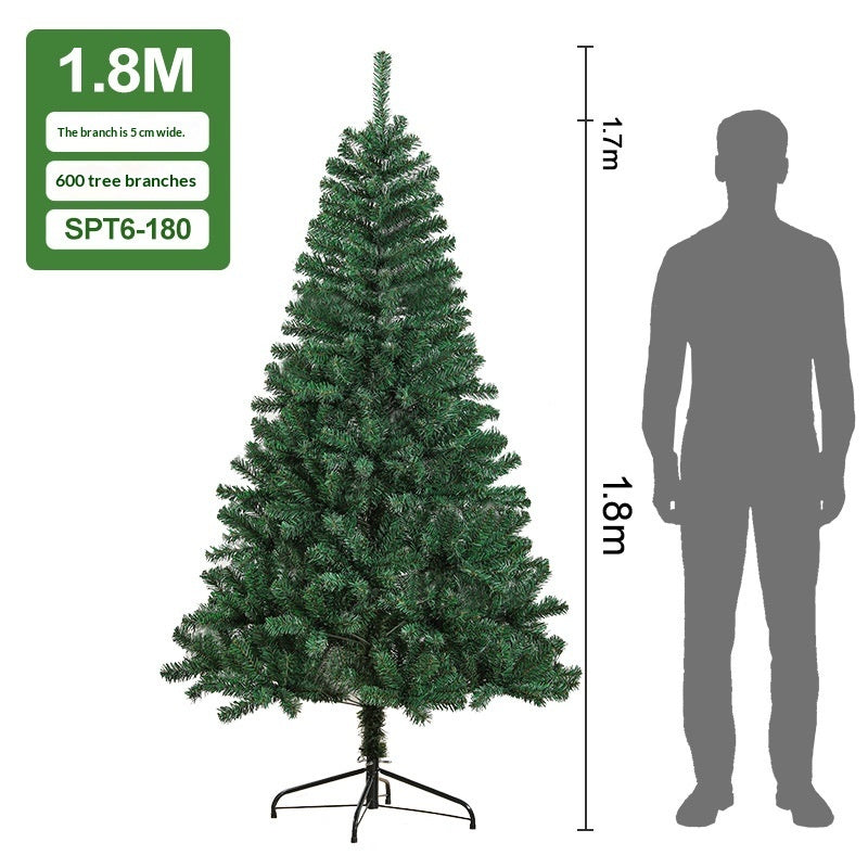 Premium Green Artificial Christmas Tree with Metal Stand - Thick PVC, Multiple Sizes