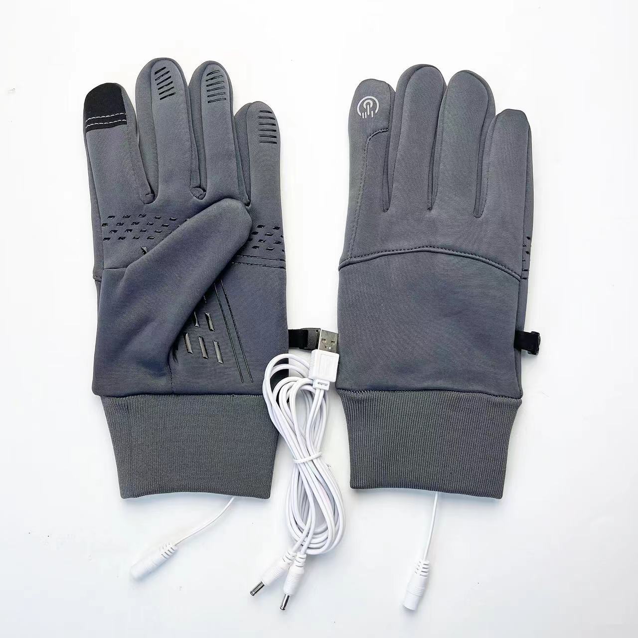 USB Electric Heated Gloves – Cycling Sports Touchscreen Warm Waterproof ❄️ | Winter