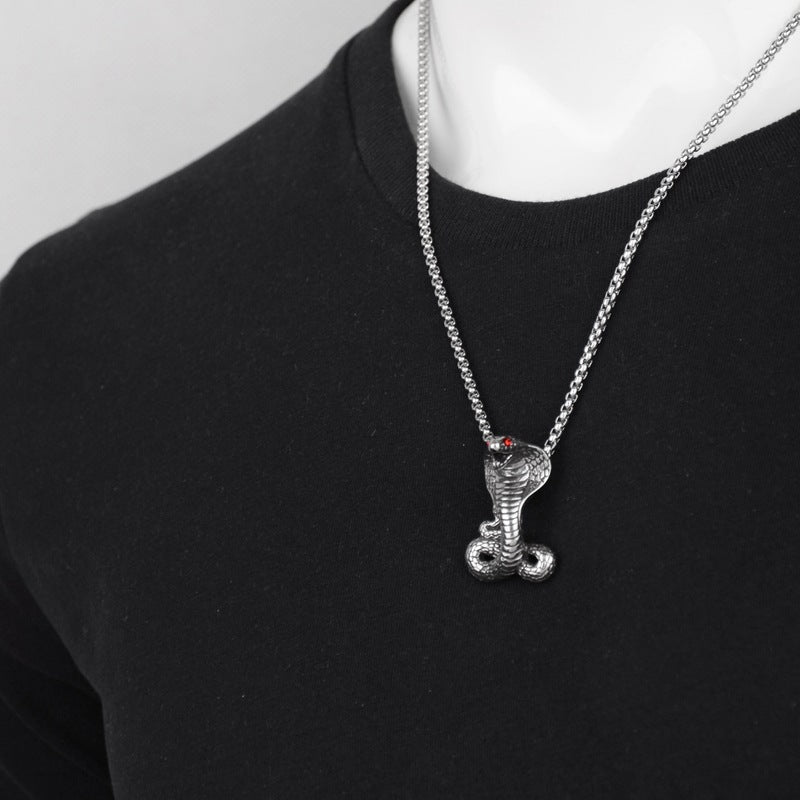Red Eye Cobra Titanium Steel Item - GM Traders