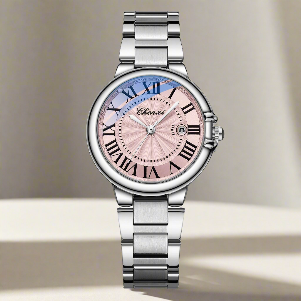 Roman Couple Watches – Steel Band, Waterproof & Luminous Classic Design” ⌚✨ - GM Traders