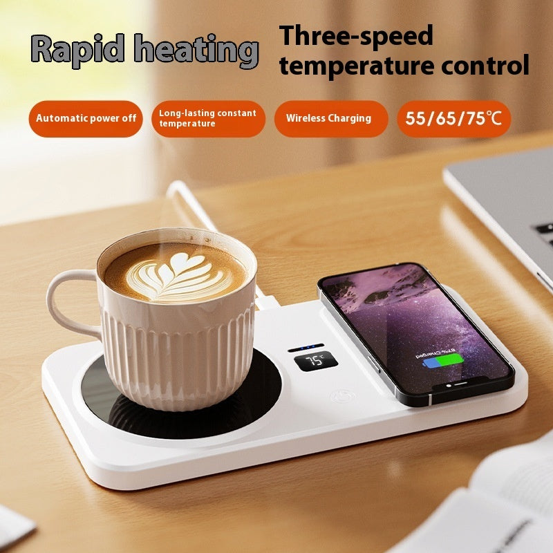 Multifunctional Home Smart Thermal Cup Pad Wireless Charging Heating Base | Winter