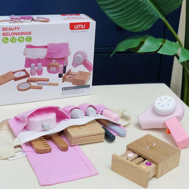 Fashion Wooden Portable Cosmetics Toy Set - GM Traders